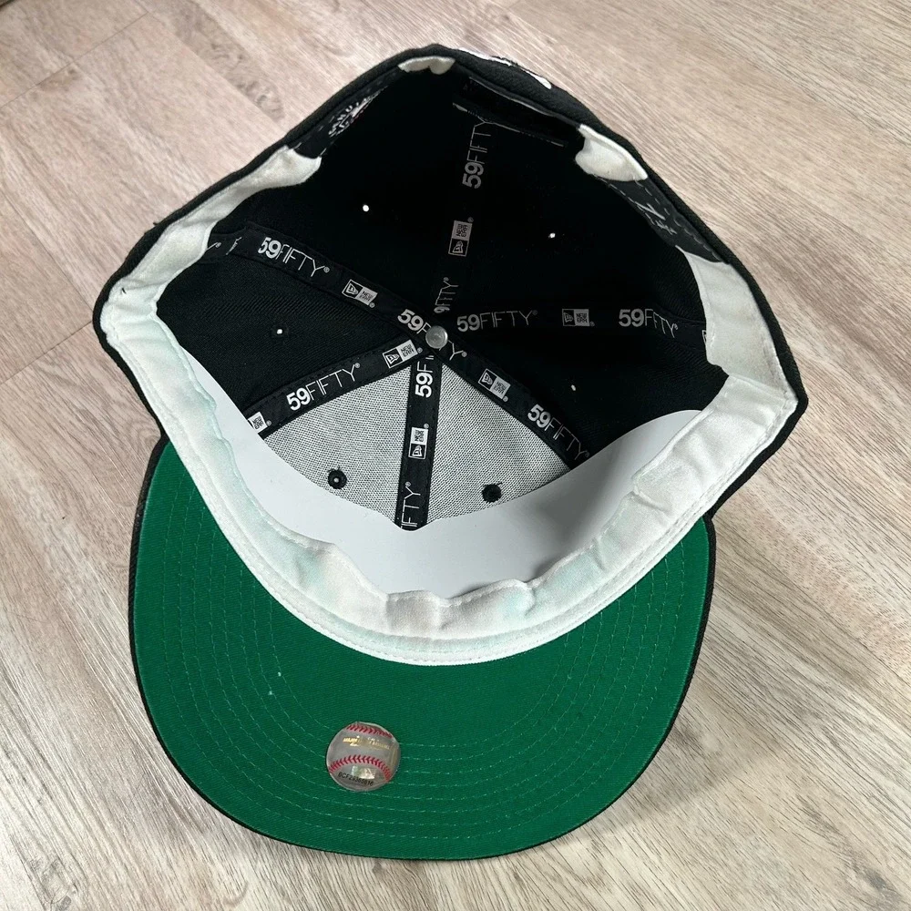 New‎ Era Los Angeles Dodgers Palm Tree Fitted 7 3/4 Hat NWT MLB Black Wool Cap